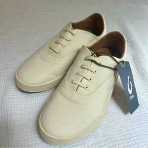 Olukai Kohu Off White Lace Up Slide Sneakers Sz 9.5 nwt